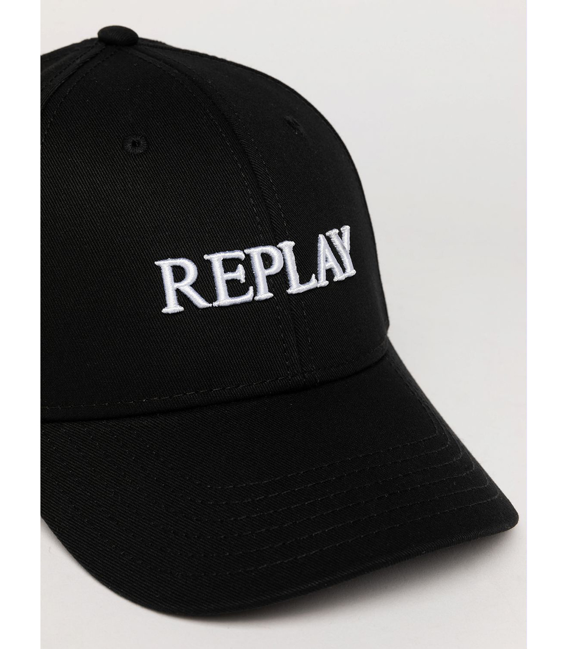 ユニセックス ロゴ刺しゅうコットンツイルCAP 詳細画像 ブラック 3